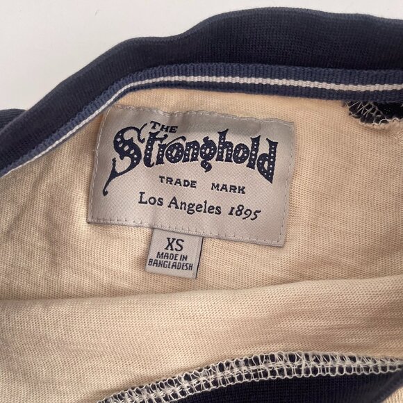 The Stronghold Tiger Graphic Tee Men XS Colorblock Raglan Long Sleeve Venice, CA - Picture 5 of 7